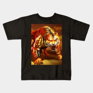 Tiger Warrior Collection - Tiger Version Kids T-Shirt